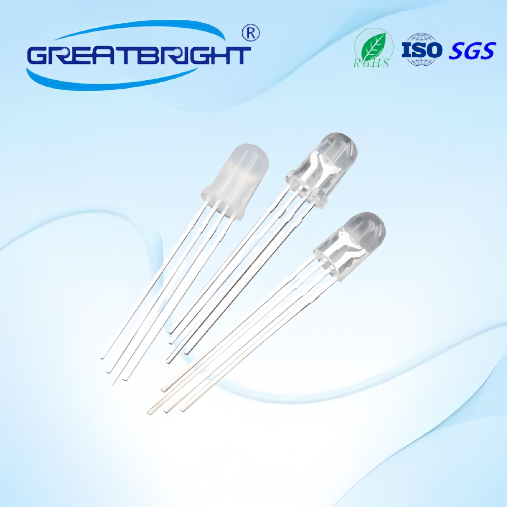 f5/5mm圆头全彩RGB高亮共阴共阳直插led灯珠